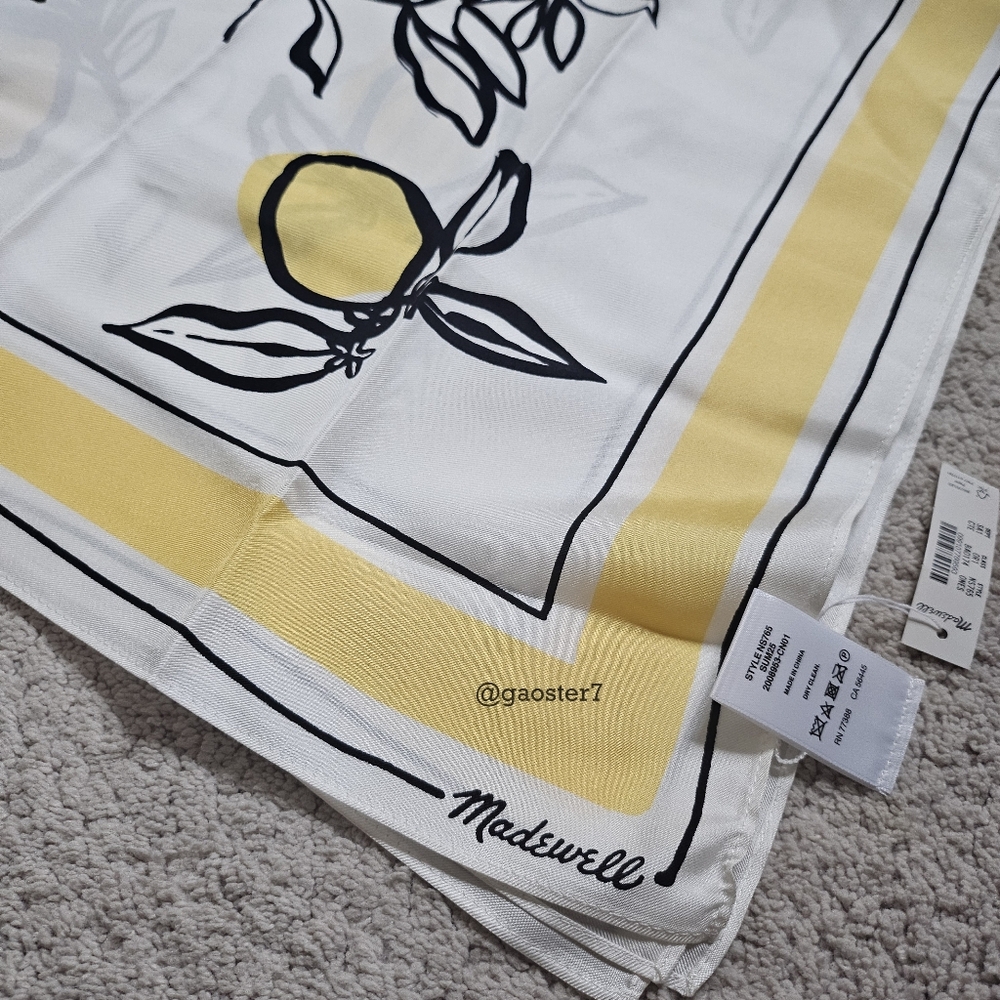 Madewell Medium Silk Bandana - Picture 5 of 7